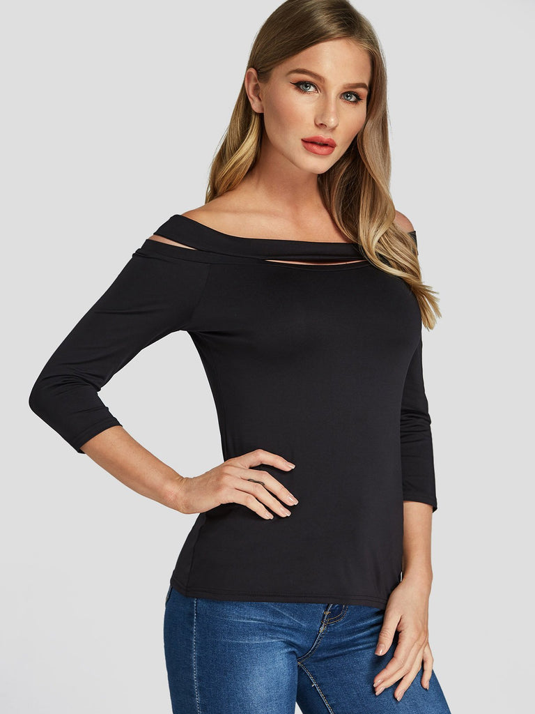 Ladies 3/4 Sleeve Top