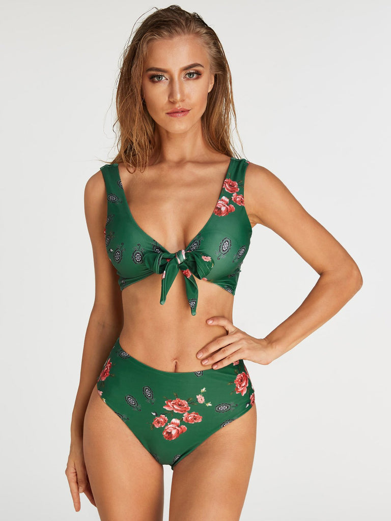 Ladies Green Bikinis