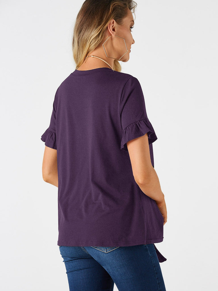Womens Purple T-Shirts