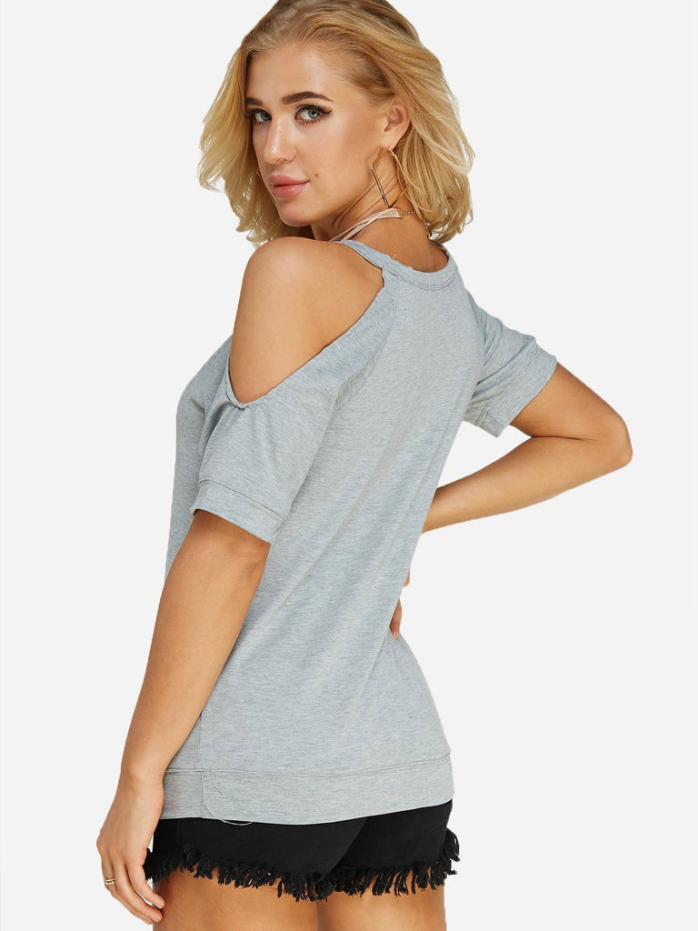 Womens Grey T-Shirts
