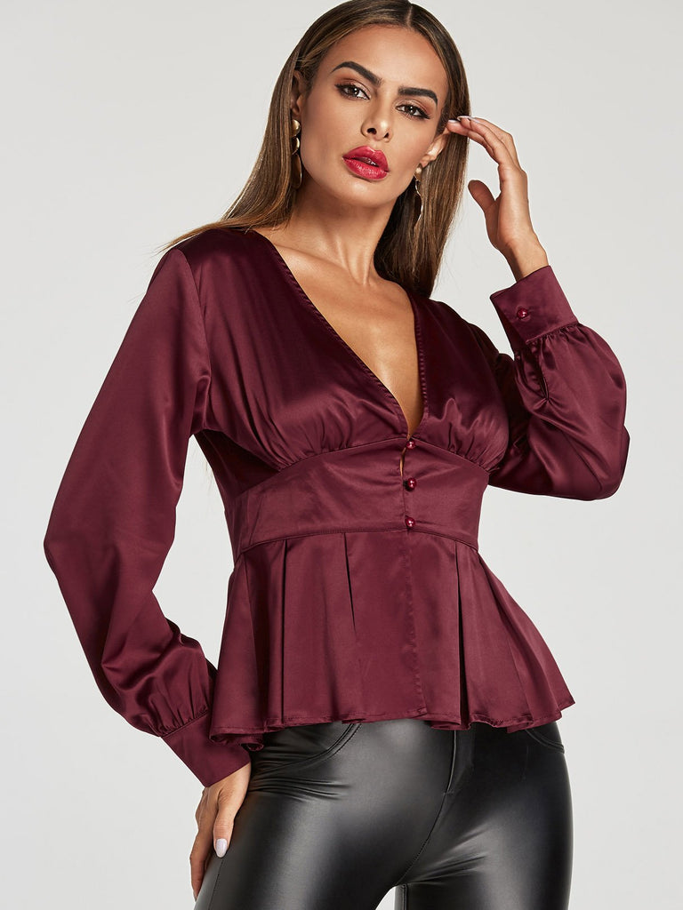 Ladies Long Sleeve Blouses