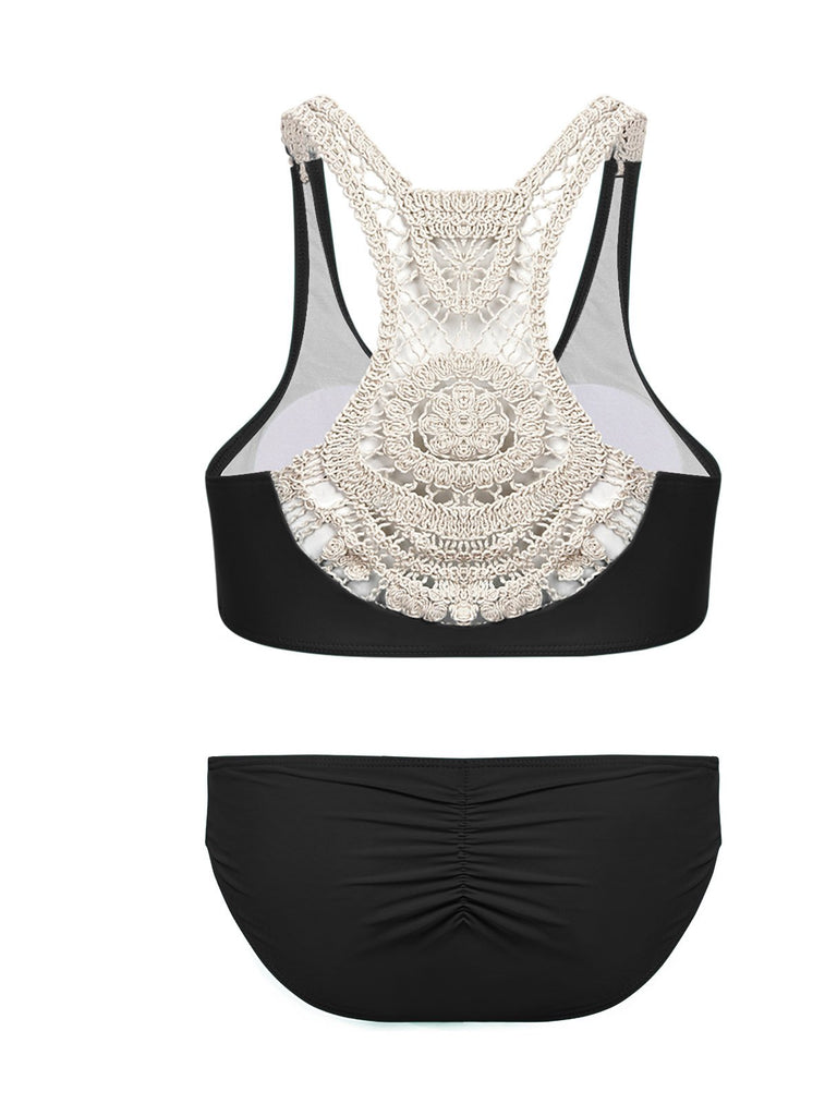 Womens Sleeveless Two Piece Bikinis