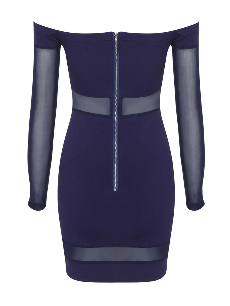 Mauve Color Bodycon Dress