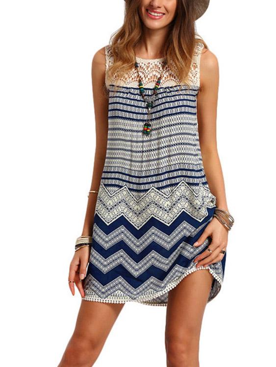 Ladies Sleeveless Mini Dress