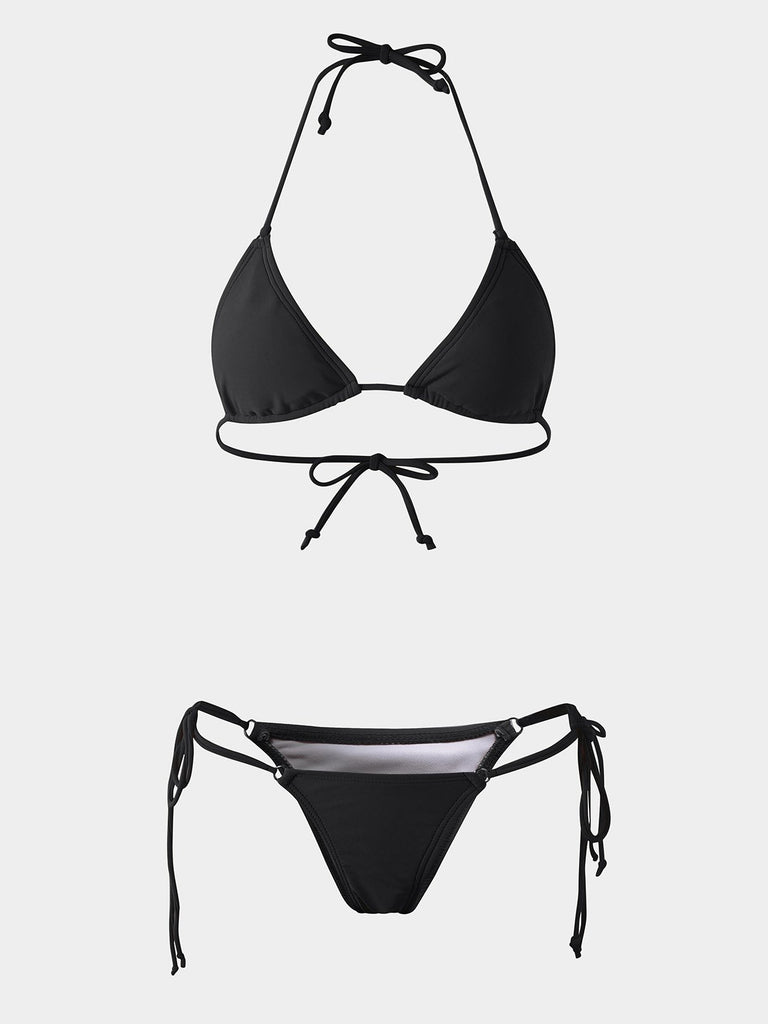 Womens Sleeveless Two Piece Bikinis