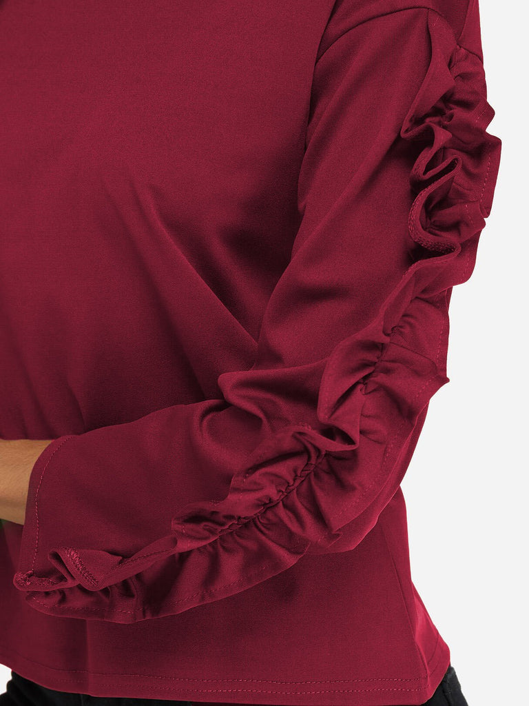 Women's Short Sleeve Turtleneck Tops