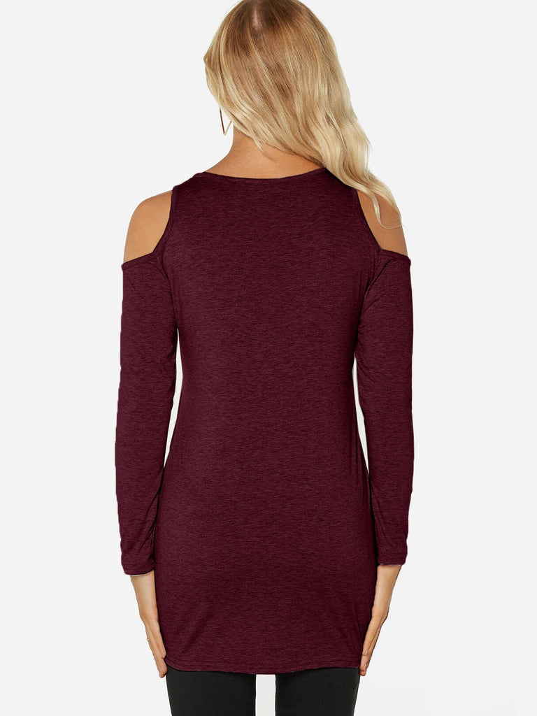 Womens Burgundy T-Shirts