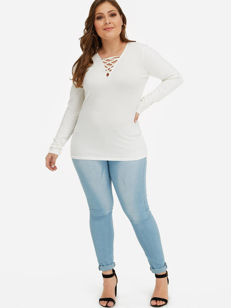 Womens Grey Plus Size Tops