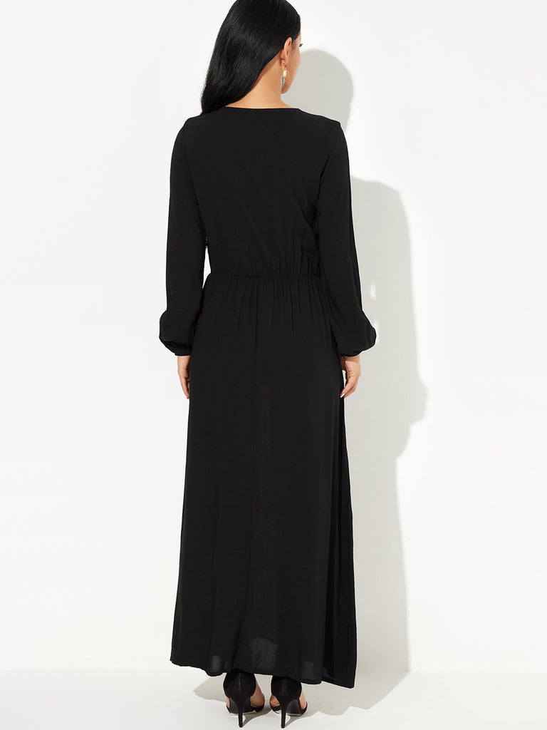 Womens Long Sleeve Maxi Dress