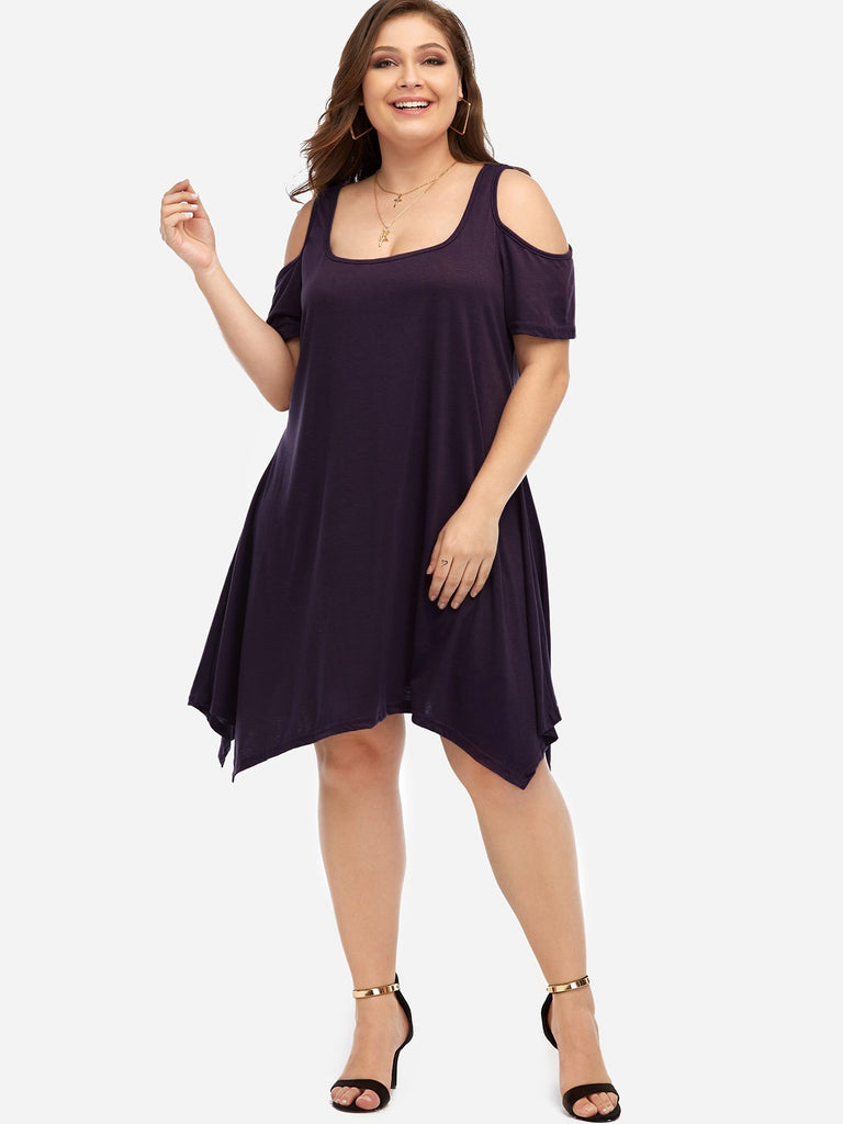 Womens Short Sleeve Plus Size Dresses