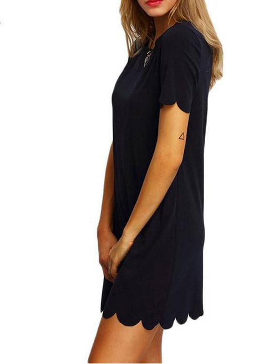 Ladies Short Sleeve Mini Dresses