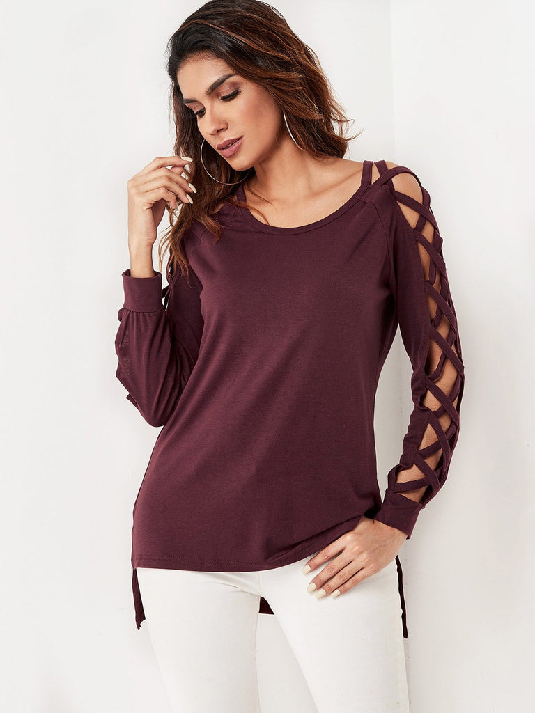 Ladies Burgundy T-Shirts