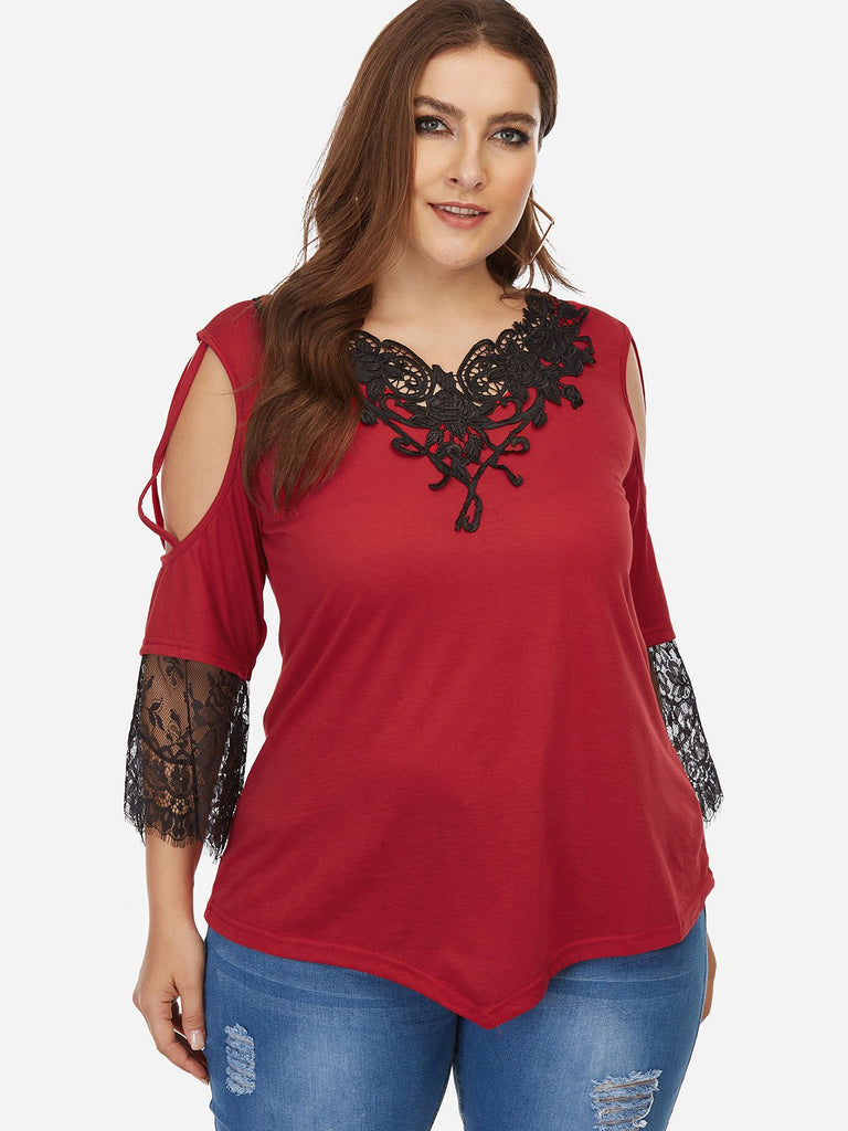 Womens Plus Size White Tops