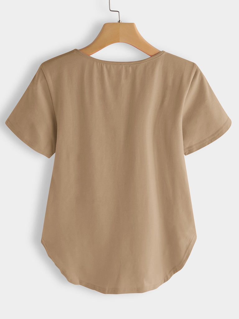 Womens Khaki T-Shirts