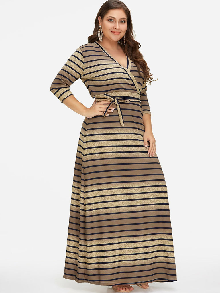 Ladies Half Sleeve Plus Size Dress