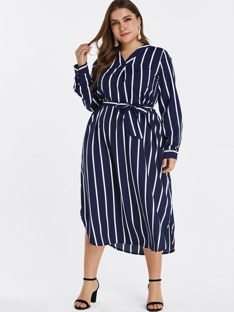 Womens Navy Plus Size Dresses