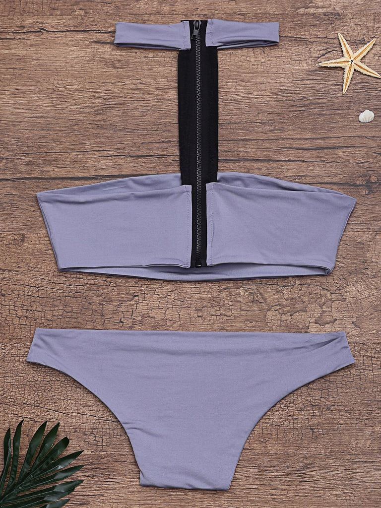 Ladies Sleeveless Two Piece Bikinis