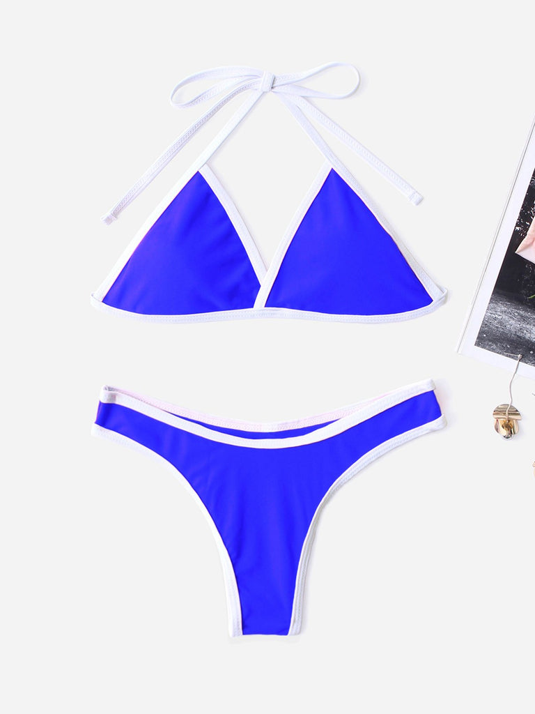 Halter Plain Two Piece Bikini