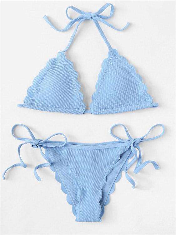 Ladies Sleeveless Two Piece Bikinis