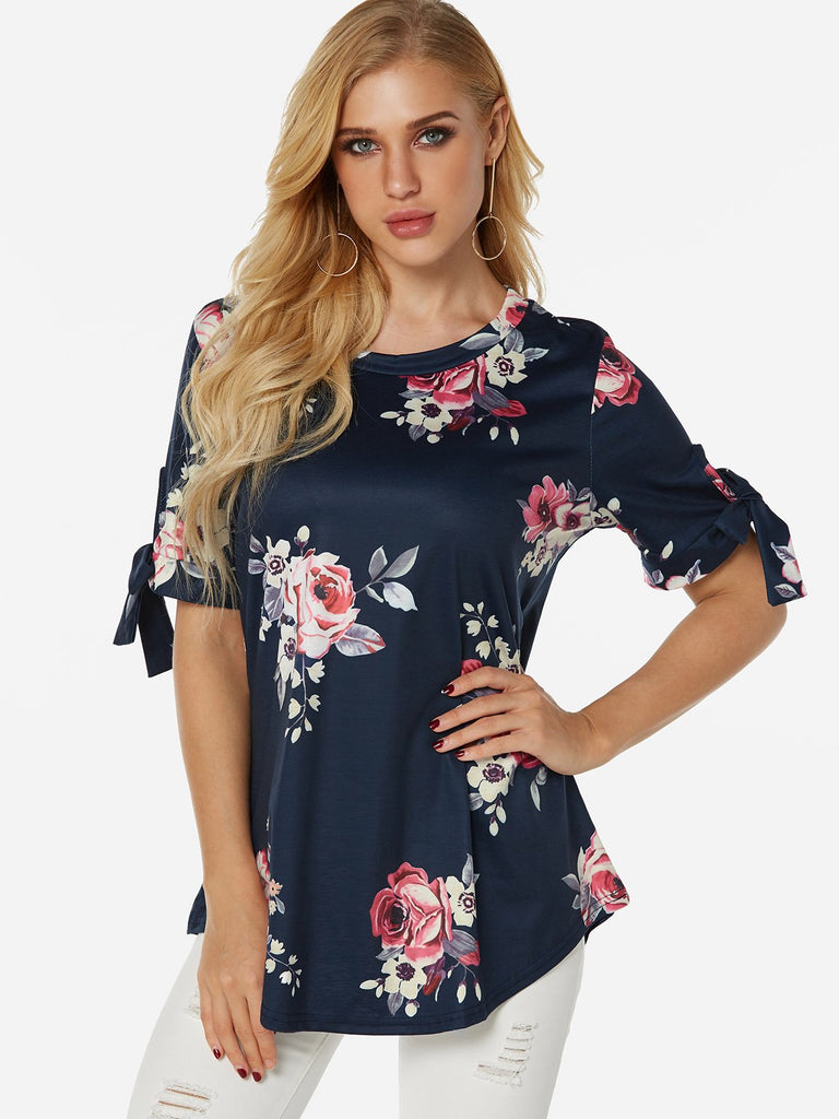 Ladies Navy T-Shirts