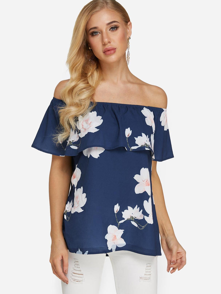 Ladies Short Sleeve Blouses