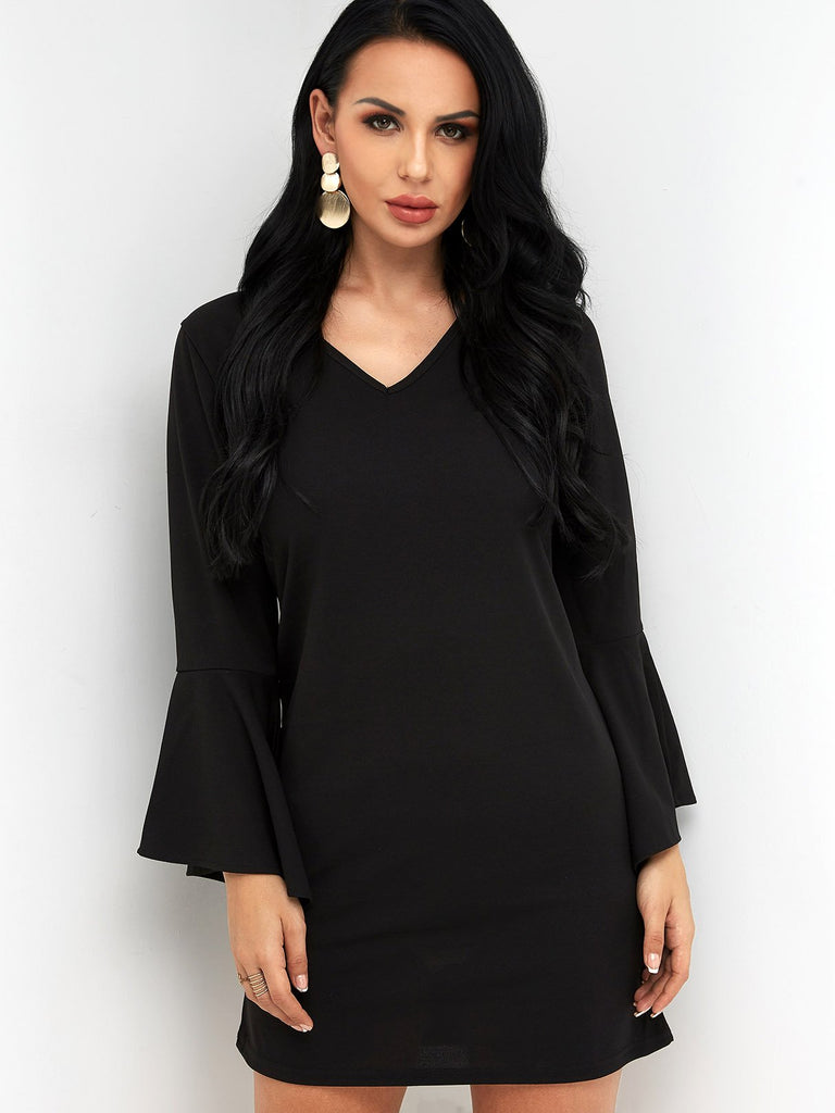 Ladies Long Sleeve Mini Dress