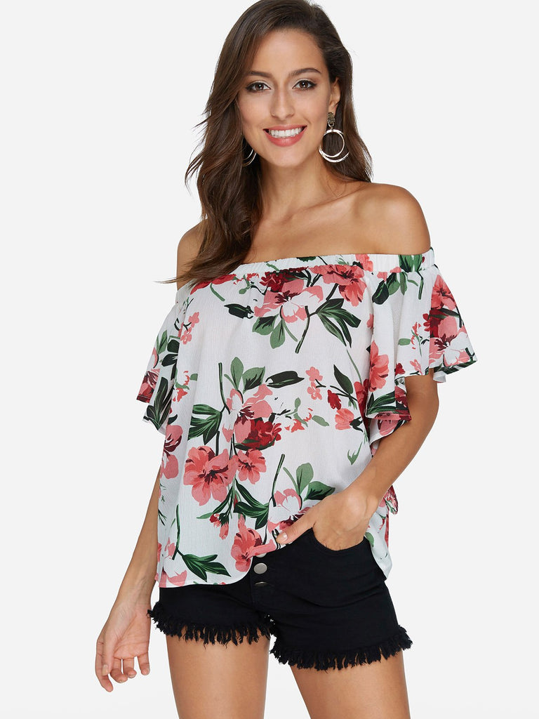 Ladies Short Sleeve Blouses