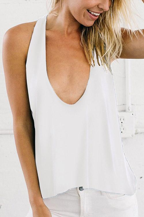 Ladies White Camis