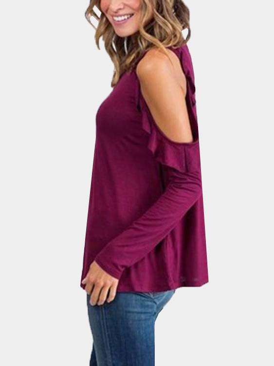 Womens Burgundy Blouses