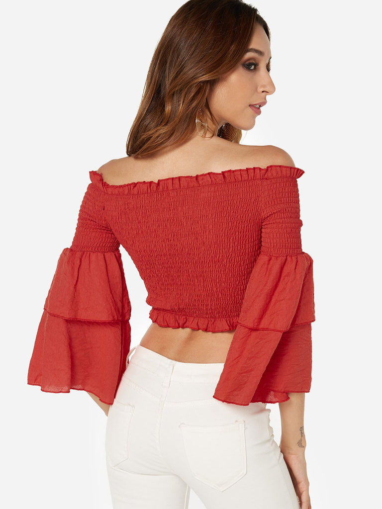 Womens Red Blouses