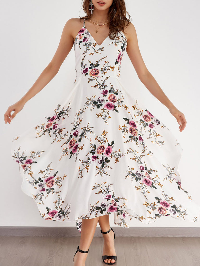 Ladies Floral Floral Dresses