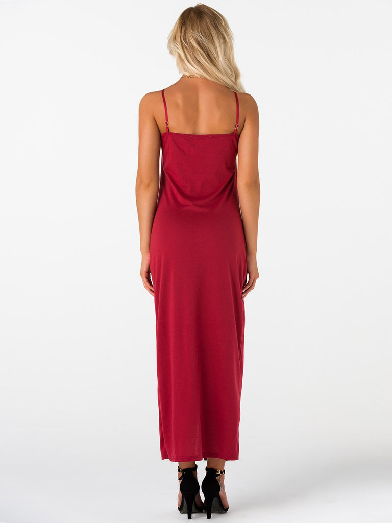 Womens Burgundy Maxi Dresses