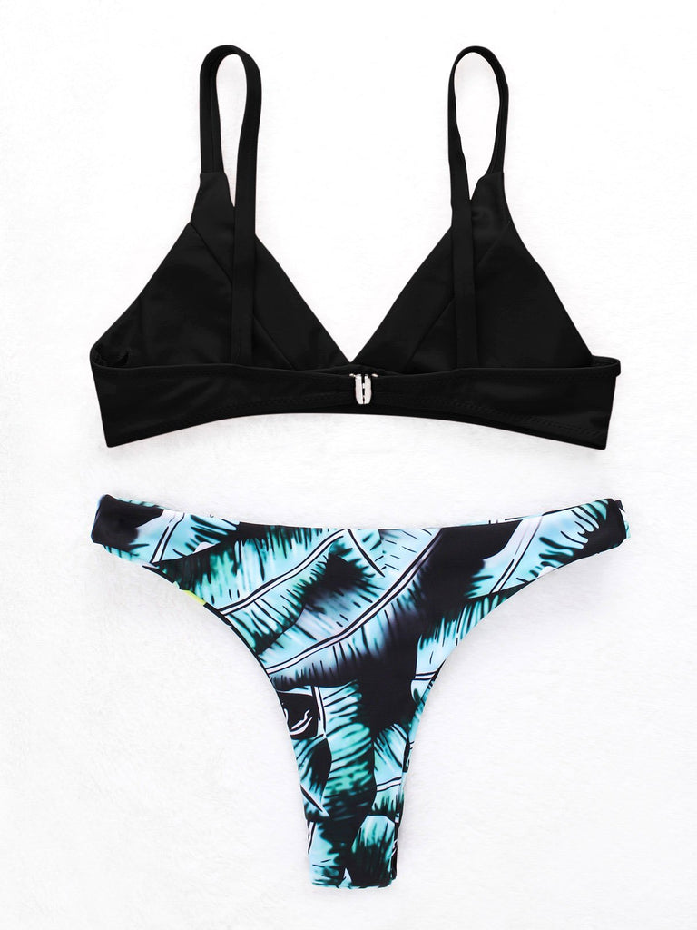 Womens Sleeveless Two Piece Bikinis
