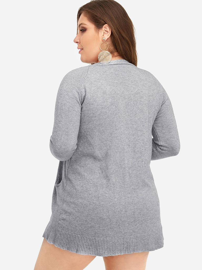 Womens Grey Plus Size Tops