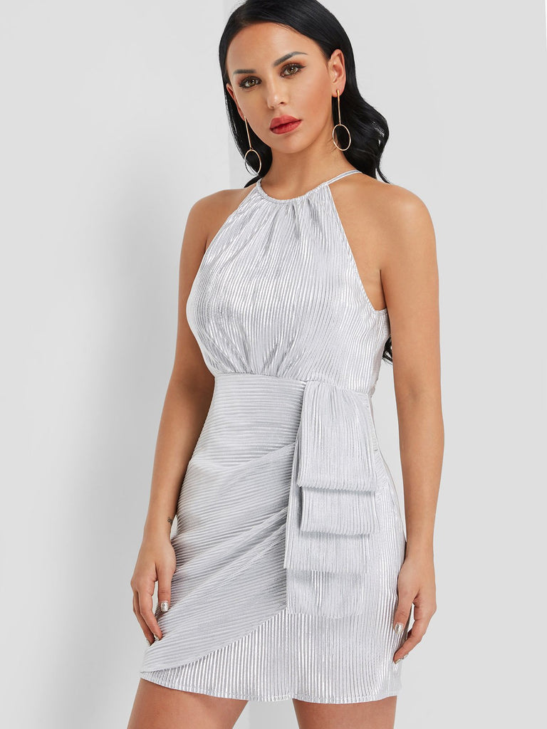 Ladies Silver Sexy Dresses