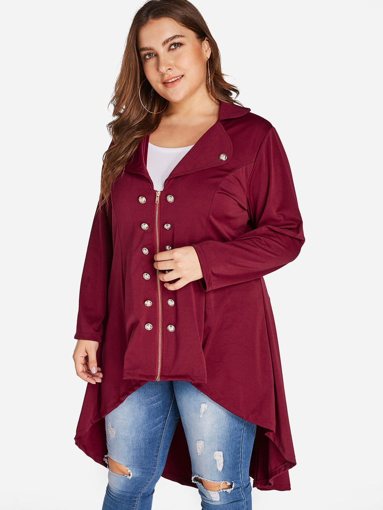 Ladies Long Sleeve Plus Size Coats & Jackets