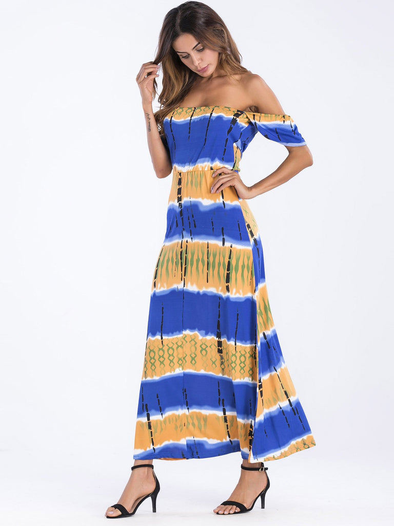 Ladies Blue Maxi Dresses