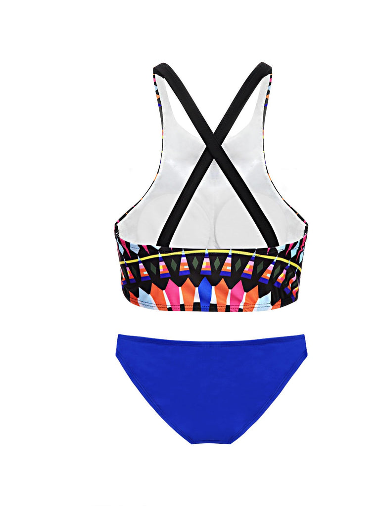 Womens Sleeveless Two Piece Bikinis