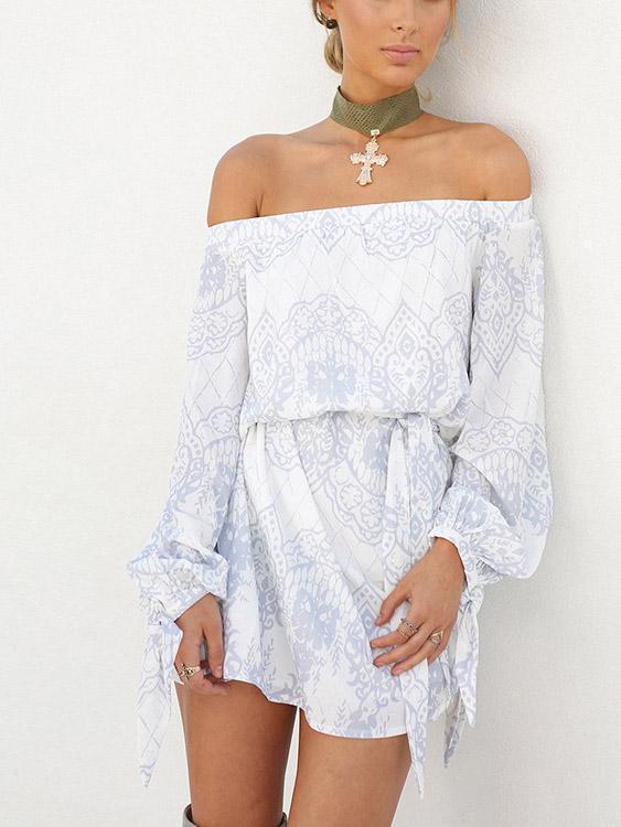 Ladies Multi Off The Shoulder Dresses
