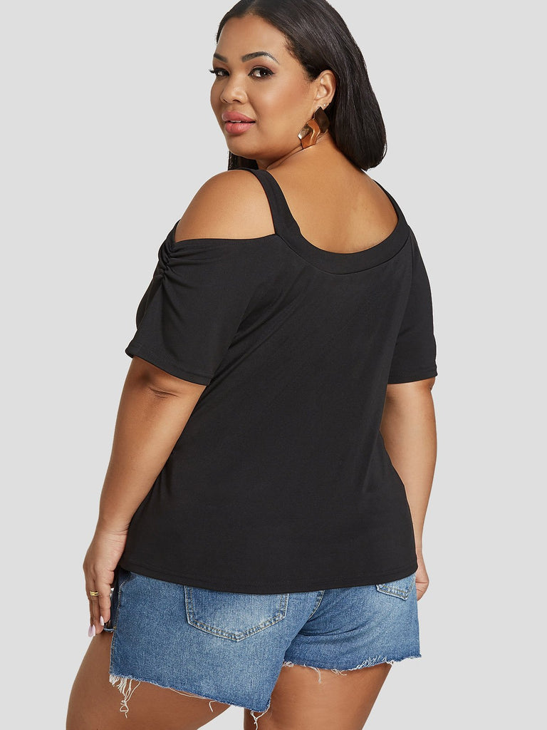 Ladies Black Plus Size Tops