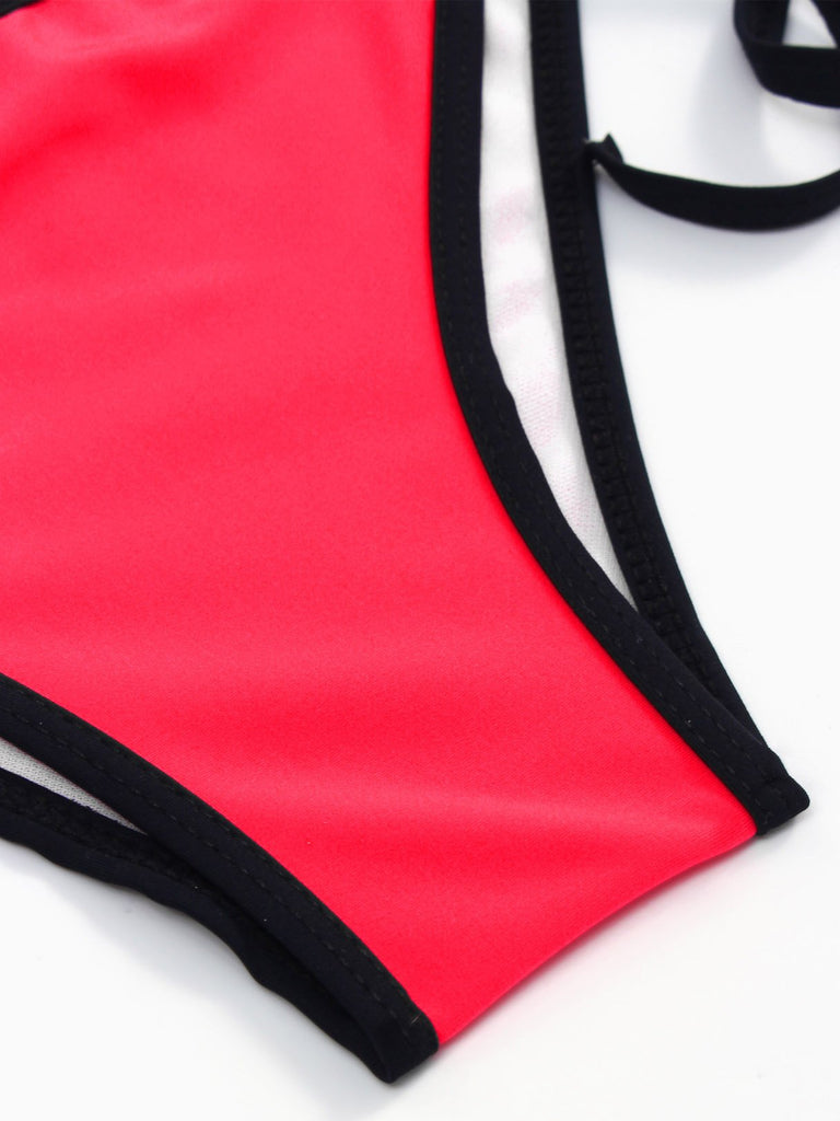 Womens Sleeveless Two Piece Bikinis