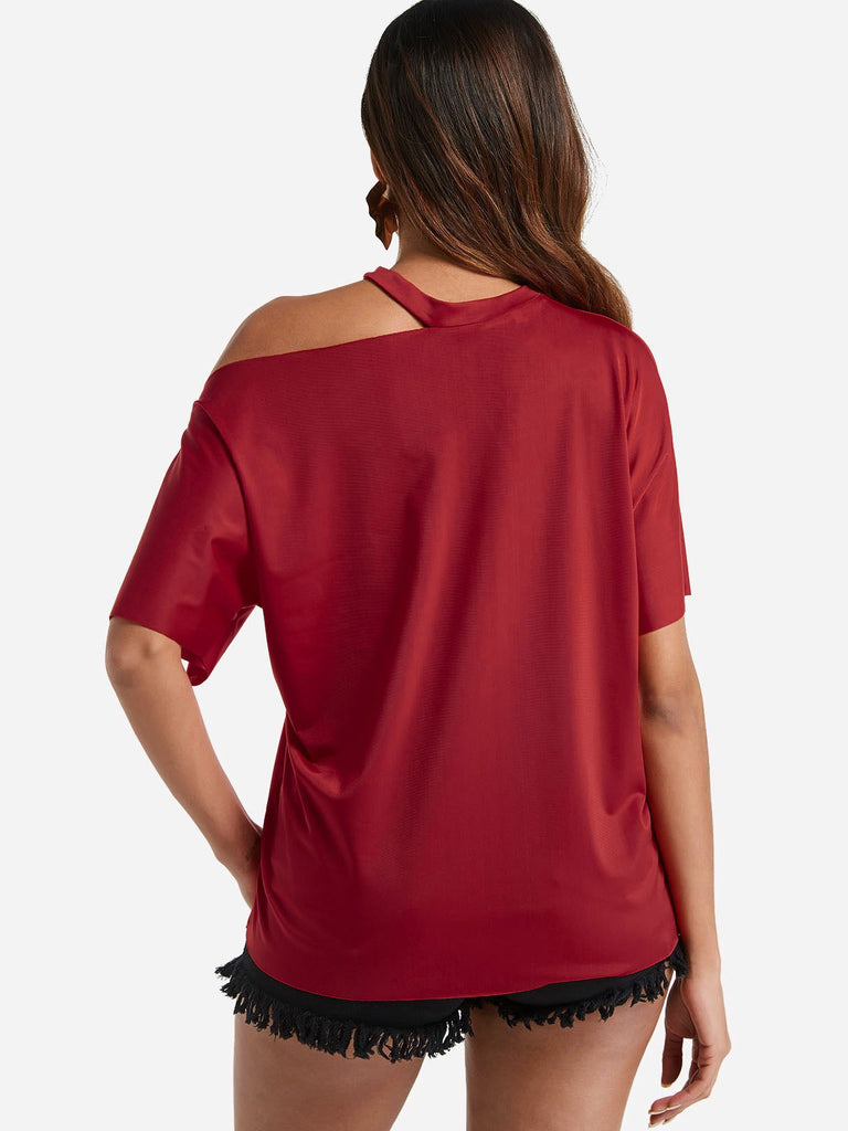 Womens Red T-Shirts