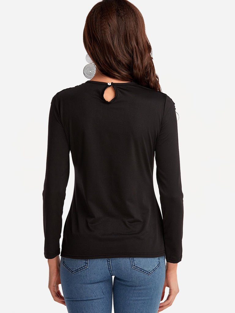Womens Black T-Shirts