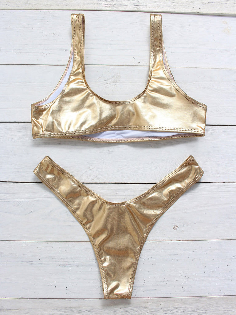 Womens Gold Bikinis