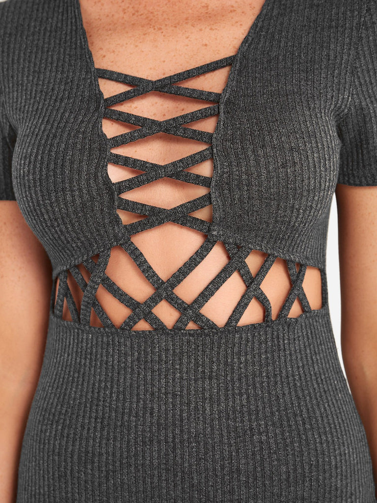 Black And Lace Dress