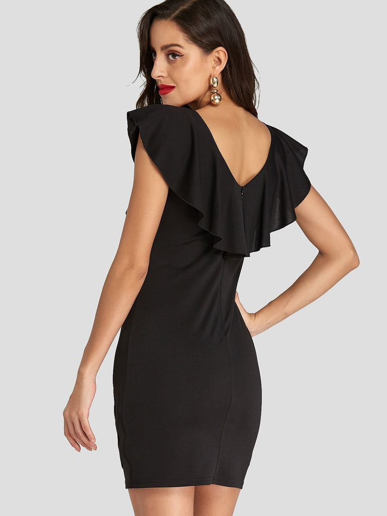 Ladies Short Sleeve Mini Dresses