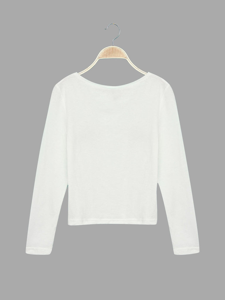 Womens White T-Shirts
