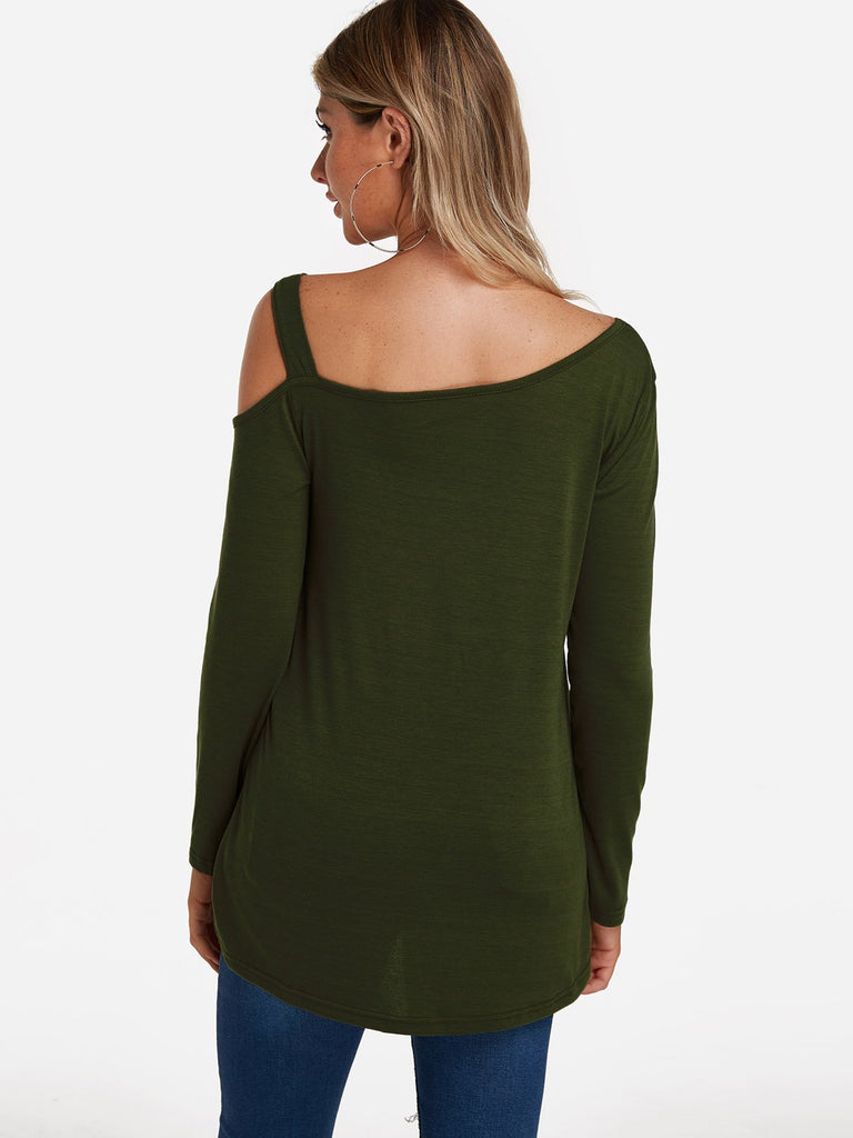 Womens Army Green T-Shirts