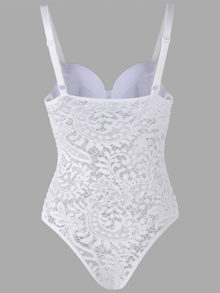 Womens White Bodysuits