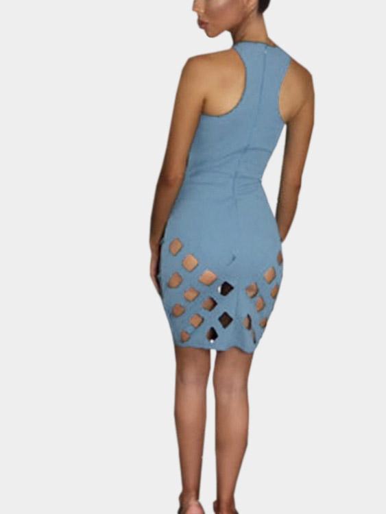 Womens Blue Mini Dresses